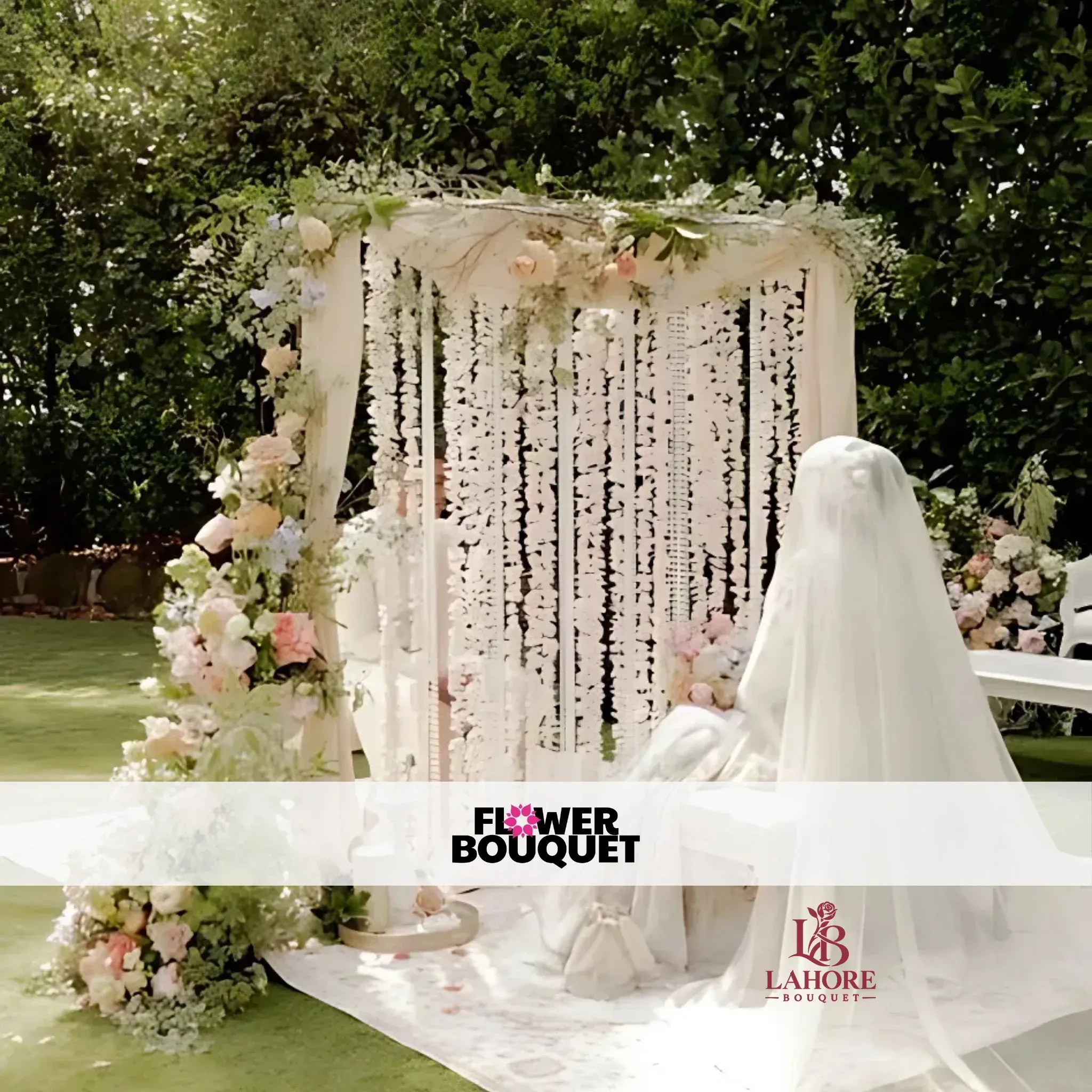 Outdoor Nikah Canopy with Floral
