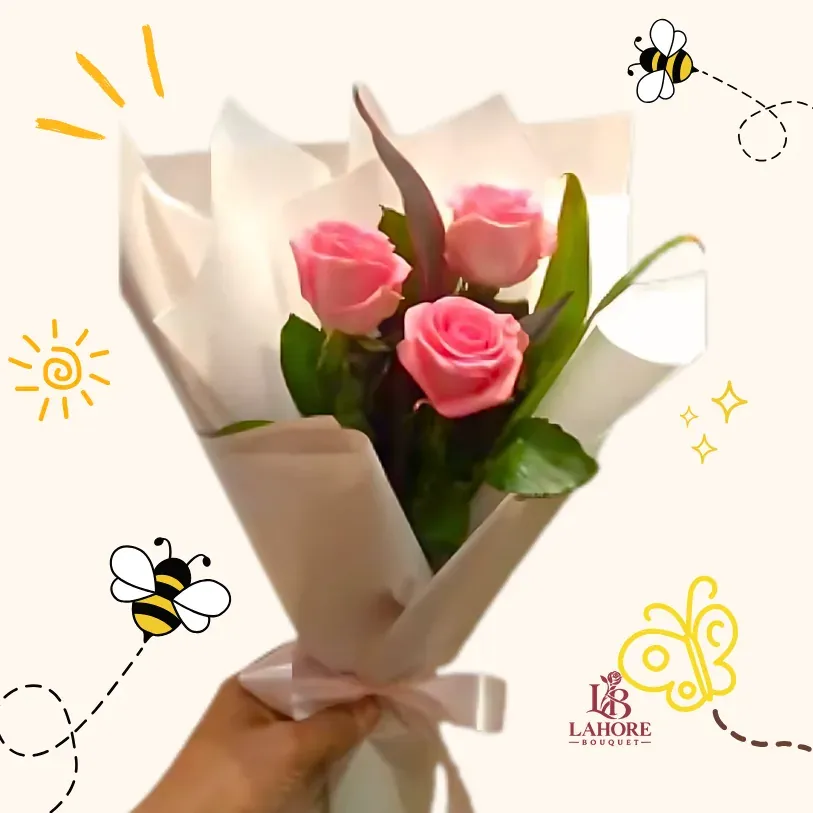 Delicate Pink Rose Bouquet