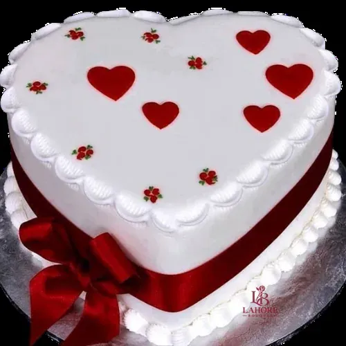 Timeless Heart Cake
