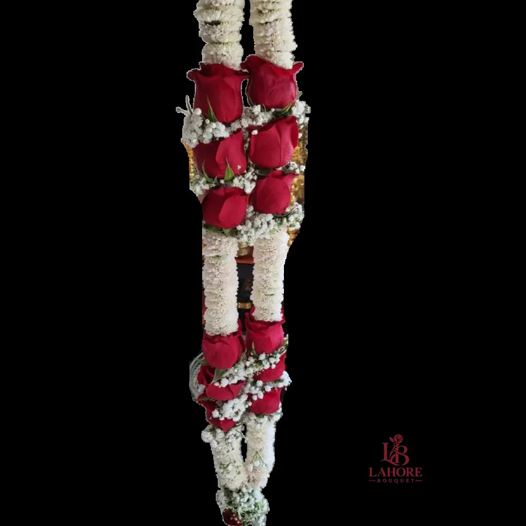 Rose and Baby’s Breath Wedding Garlands
