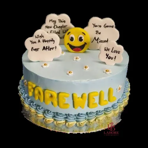 Smiley Farewell Cake