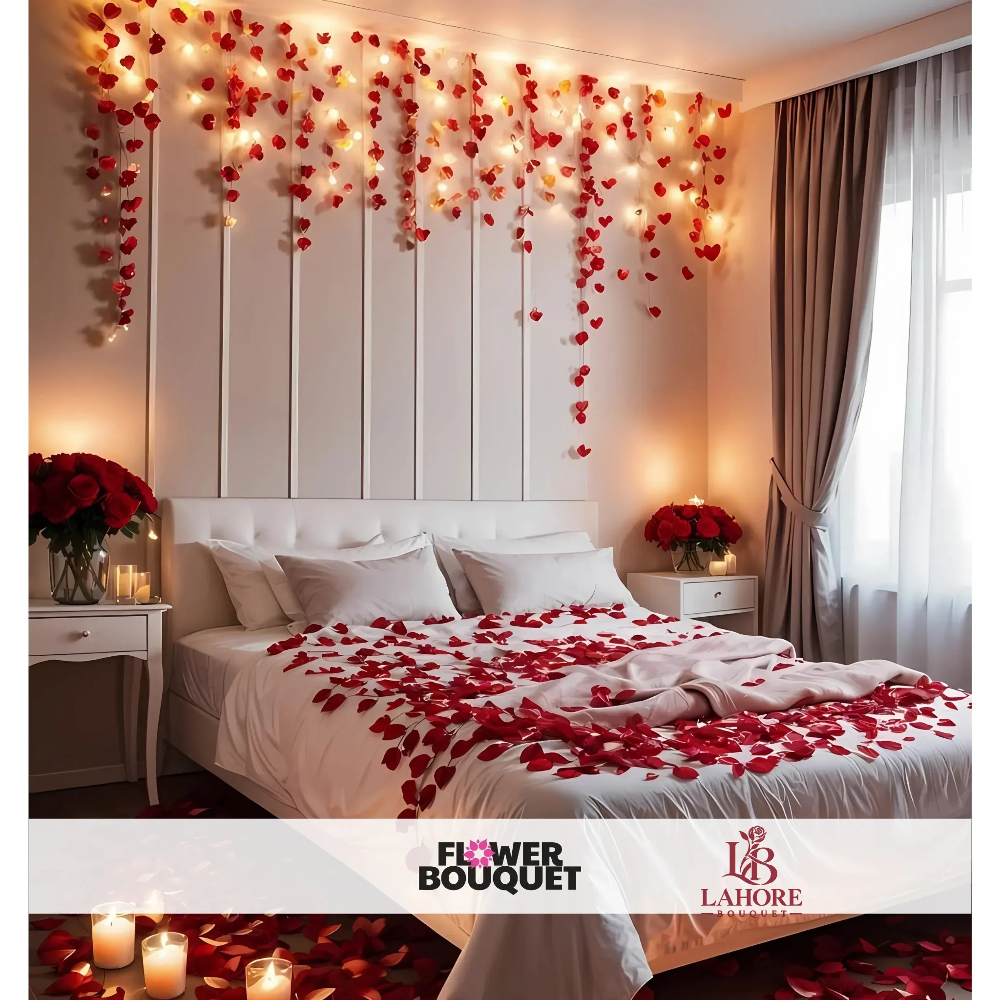 Romantic Valentine's Day Bedroom Decor